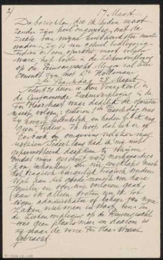 Letter to August Max Wilhelm Carl Weber and Anne Antoinette Weber-Van Bosse