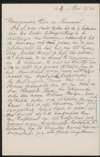 Letter to August Max Wilhelm Carl Weber and Anne Antoinette Weber-Van Bosse