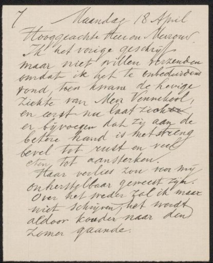 Letter to Max Wilhelm Carl Weber and Anne Antoinette Weber-Van Bosse