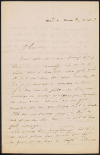 Letter to August Allebé