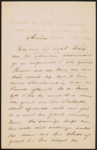 Letter to August Allebé