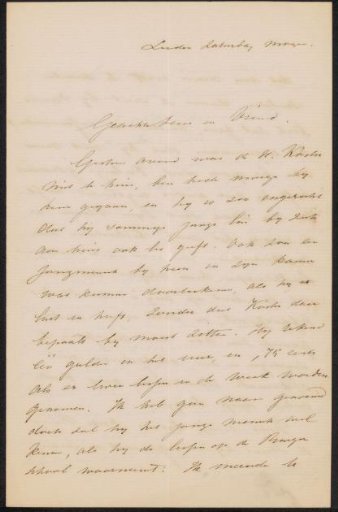 Letter to August Allebé