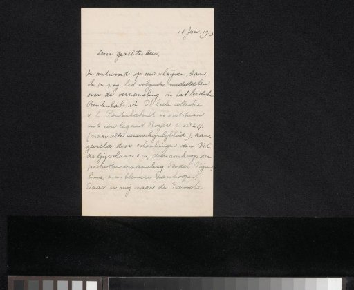 Letter to August Allebé