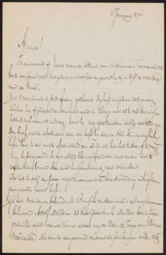 Letter to August Allebé