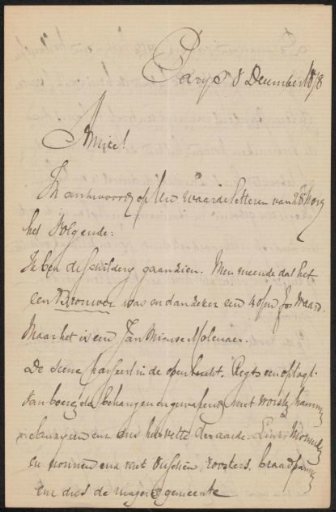 Letter to August Allebé