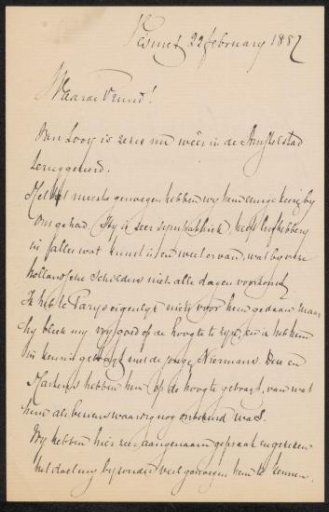 Letter to August Allebé