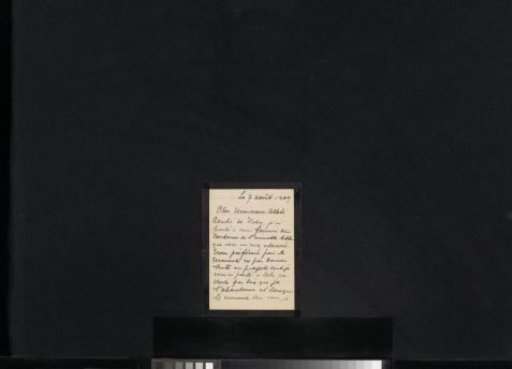 Letter to August Allebé