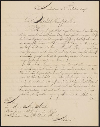 Letter to August Allebé
