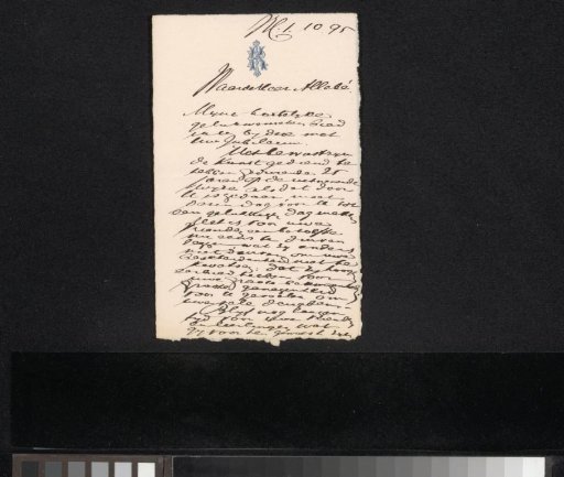 Letter to August Allebé