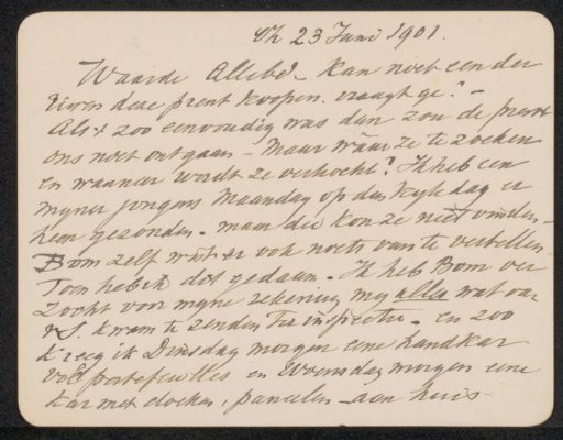 Letter to August Allebé