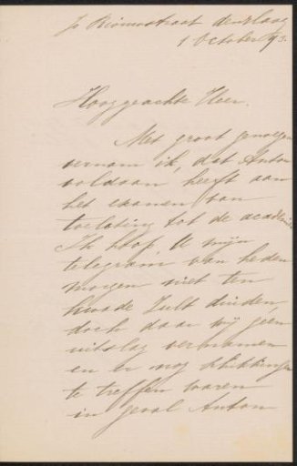 Letter to August Allebé