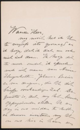 Letter to August Allebé
