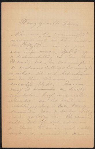 Letter to August Allebé