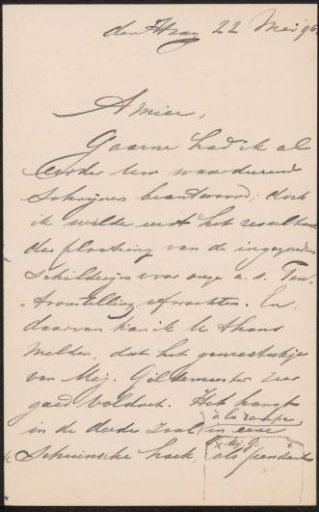 Letter to August Allebé