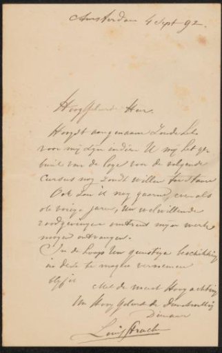 Letter to August Allebé