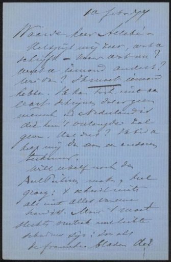 Letter to August Allebé