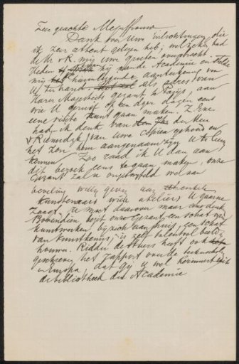 Draft letter to anonymous