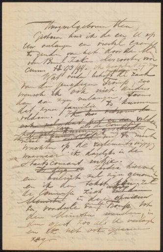 Draft letter to an anonymous recipient, draft letter to Henri Goovaerts, and draft letter to an unknown person