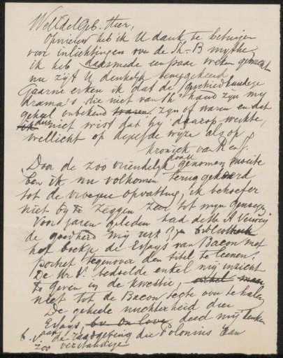 Draft letter to an anonymous recipient
