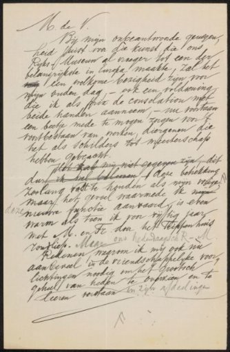 Draft letter to an unknown recipient