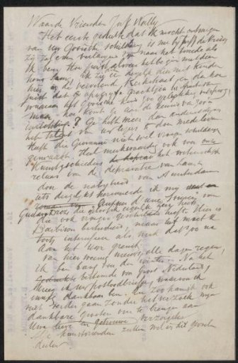 Draft letter to Wally Moes and notes