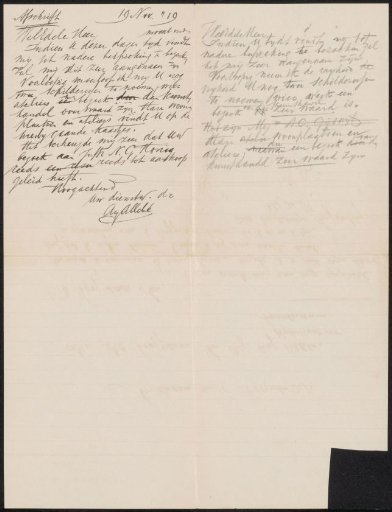 Letters to an anonymous recipient