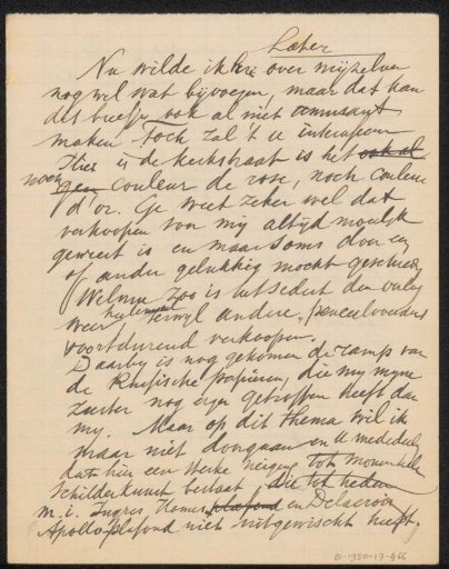 Draft letter to Mr. Klein and Mrs. Klein-Maret and copy of a letter to an unknown person