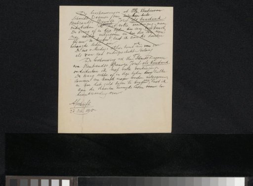 Letter to an anonymous recipient