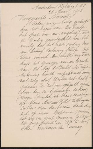 Letter to Anne Antoinette Weber-Van Bosse