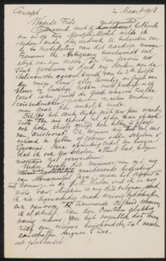Draft letter to an unknown recipient