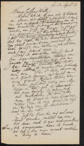 Draft letter to Wally Moes