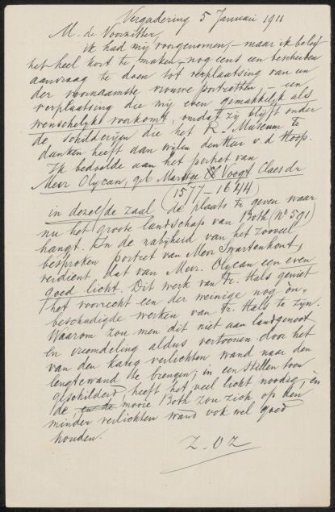 Note from the August Allebé Collection