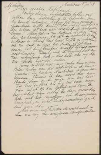 Letter to unknown and letter to anonymous