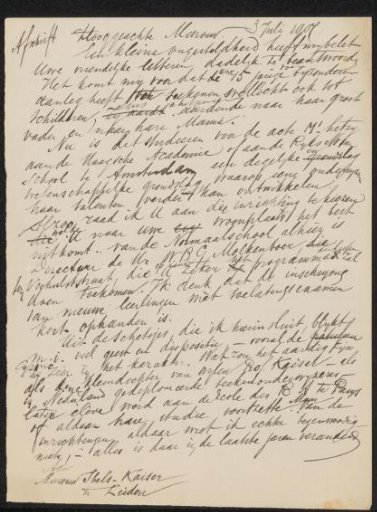 Letter to Mrs. Ibels-Kaiser