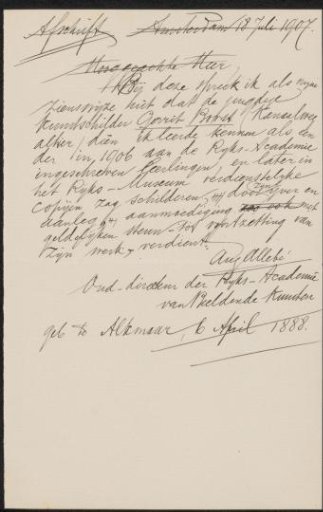 Letter to an anonymous recipient