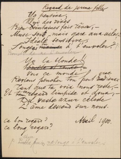 Poem from the August Allebé collection