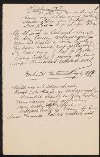 Poems from the August Allebé collection