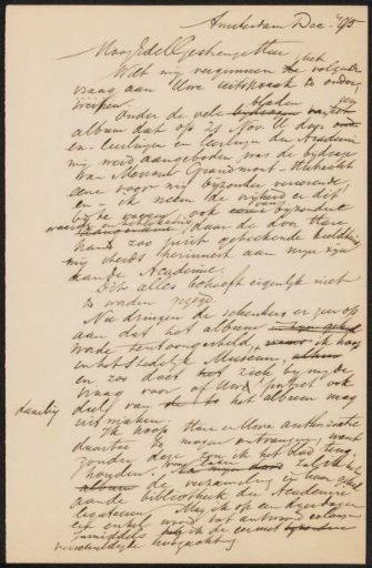 Draft letter to an anonymous person