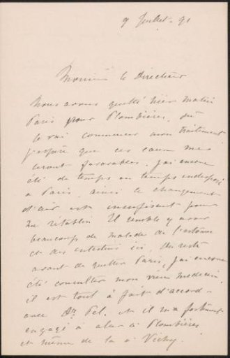 Letter to August Allebé