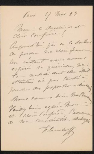 Letter to August Allebé