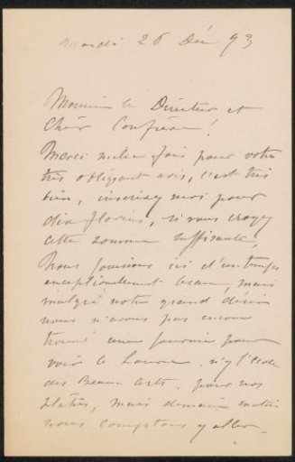 Letter to August Allebé