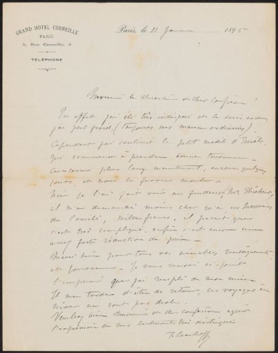 Letter to August Allebé