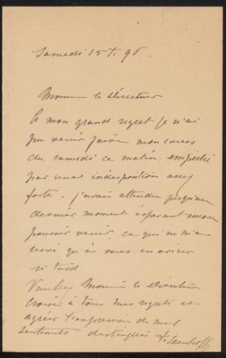 Letter to August Allebé