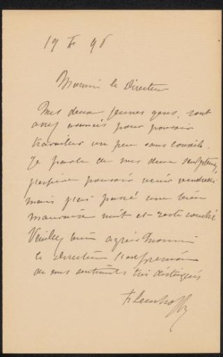 Letter to August Allebé