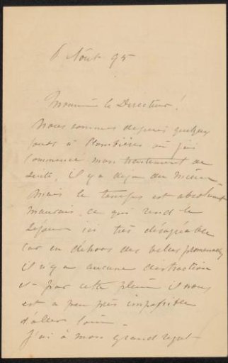 Letter to August Allebé