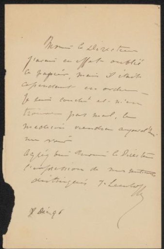 Letter to August Allebé