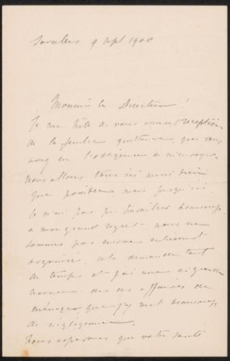 Letter to August Allebé