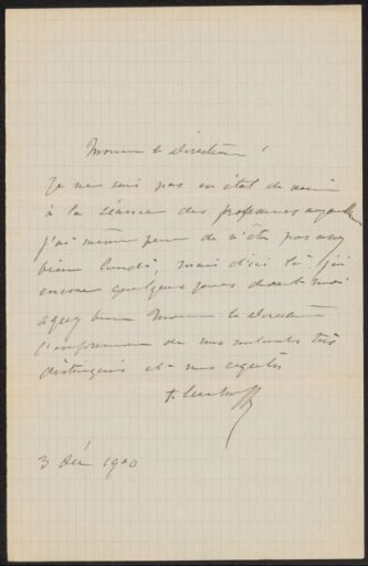 Letter to August Allebé