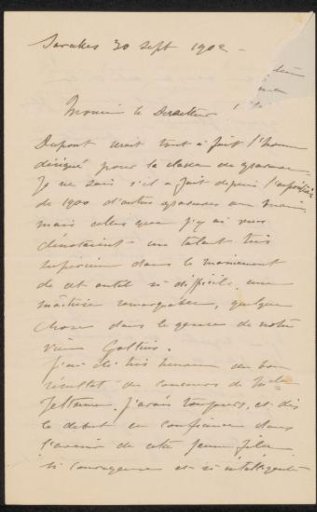 Letter to August Allebé