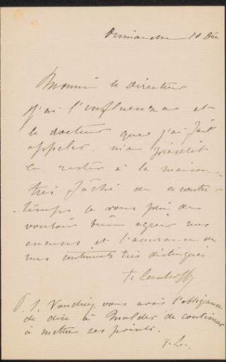 Letter to August Allebé